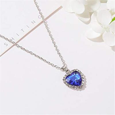 Rose Titanic Tanzanite Necklace Hope Diamond Titanic Heart Of The