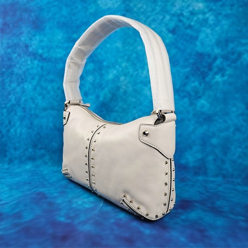 NWT $328 Michael Kors Astor Large Pouchette Shoulder Bag • Light Cream - Picture 3 of 9