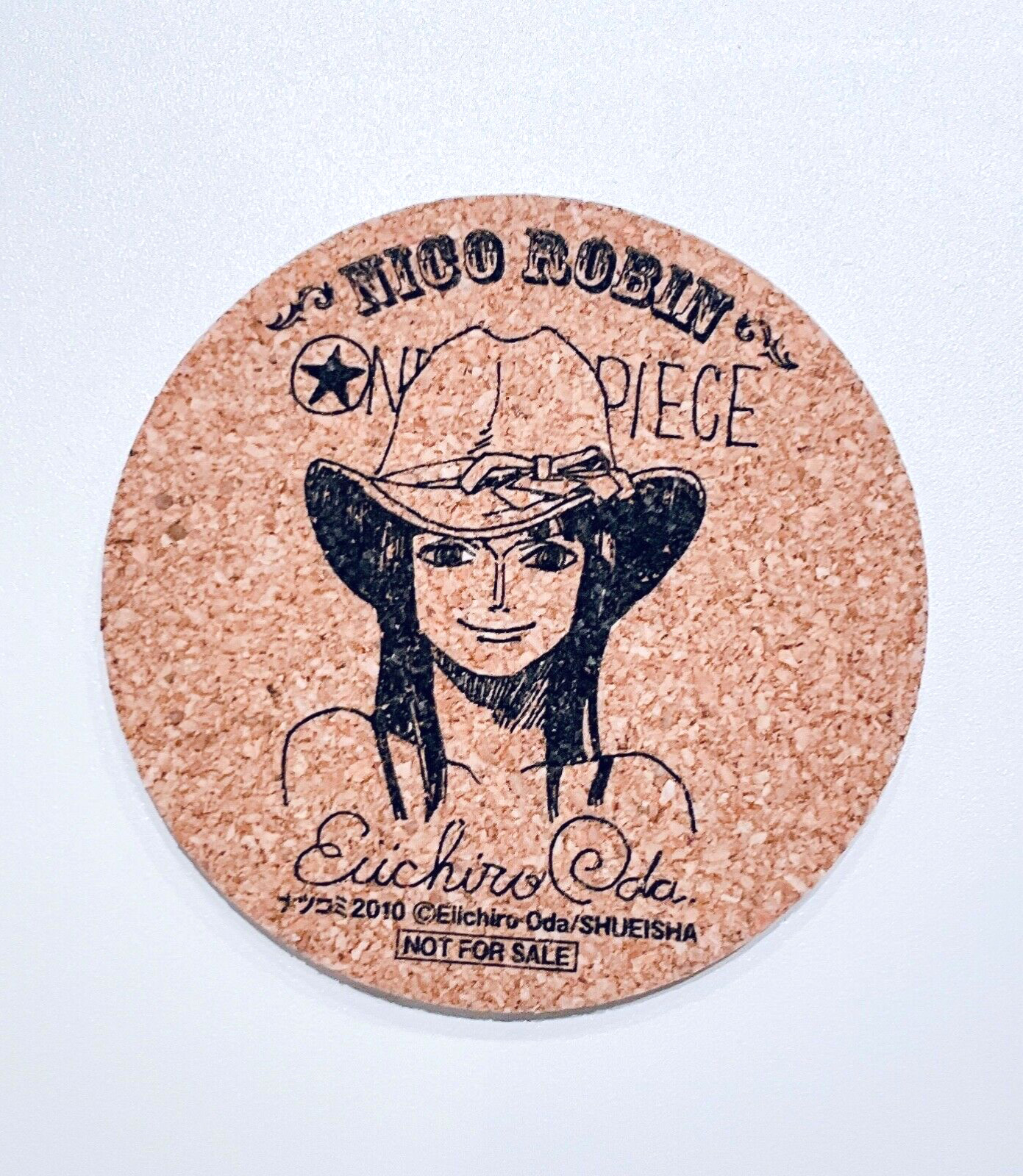 One piece Nico kurk coaster Japan Natsukomi 2010 not for sale Shueisha
