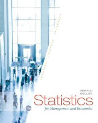 #ad Statistics for Management and Economics Hardcover By Keller Gerald GOOD $6.05