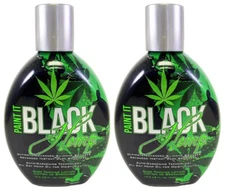 2 Millennium Tanning PAINT IT BLACK HEMP Dark Bronzer Lotion