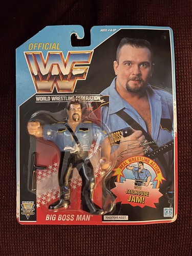WWF WWE Hasbro Series 3 MOC Big Boss Man - 1992 Ac...