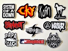 Nu Metal Vinyl Sticker Lot (10 Pack) SET 1 death alternative punk metalcore goth