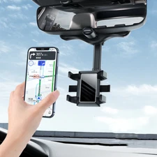 Rotatable and Retractable Car Phone Holder Rearview Mirror Driving Recorder Brac