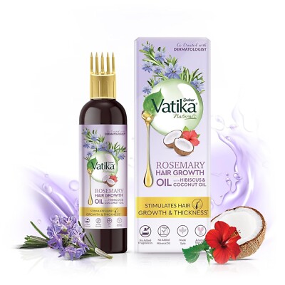 Dabur Vatika Rosemary Hair Growth Oil with Hibiscus & Coconut Oil - 200ml | Stim