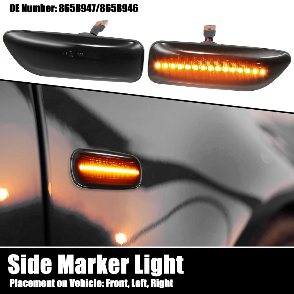 1 Pair Side Marker Turn Signal Light NO.8658947/8658946 for Volvo V70 01-07 - Image 2 of 4
