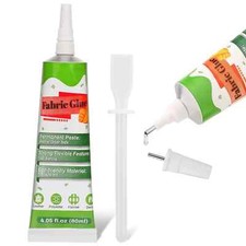 Fabric Glue Mighty Mend it Fabric Glue Permanent Clear Washable Clothing Glue...