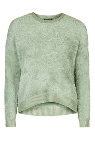 BNWT TopShop Babe Sweater - SAGE Green Soft Fluffy Jumper 4 6 8 RRP 36£ - Afbeelding 1 van 5