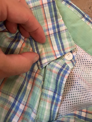 Columbia XL** Super Low Drag Long /Short Sleeve Button Down Fishing Green Plaid - Picture 8 of 19