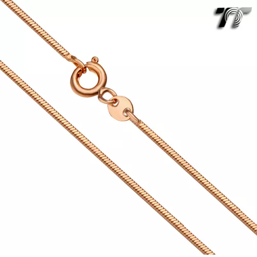 Snake chain necklace rose gold deals
