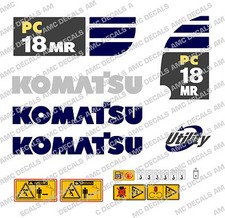 Komatsu PC18MR Gräber Abziehbild Set