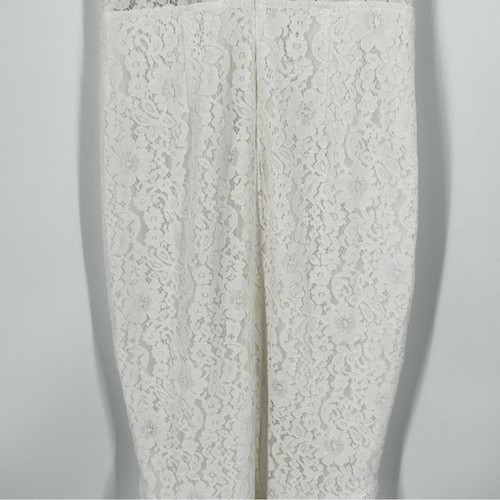 Lulus Everything and More White Floral Embroidered Lace Mermaid Dress Size M - Picture 10 of 12