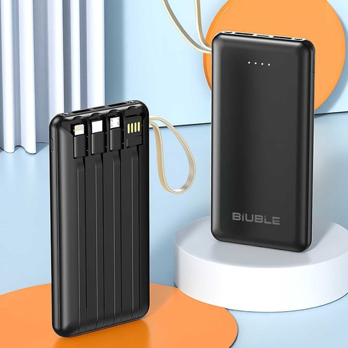 900000mAh Powerbank Batterie Ladegerät ZusatzAkku USB-C Für Alle Handy +3 Kabels - Bild 6 von 9