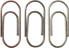 Advantus Metal Mini Paper Clips by , 48 per Pack, 5/8 Inch, Antique Finishes, TH