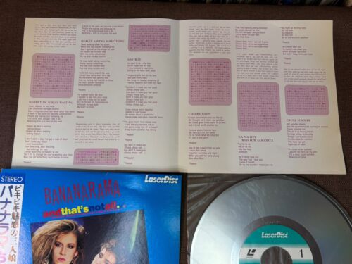 BANANARAMA And That's Not All JAPAN Laser Disc 8" LD JM038-0030 w/ OBI + INSERT - Picture 4 of 16