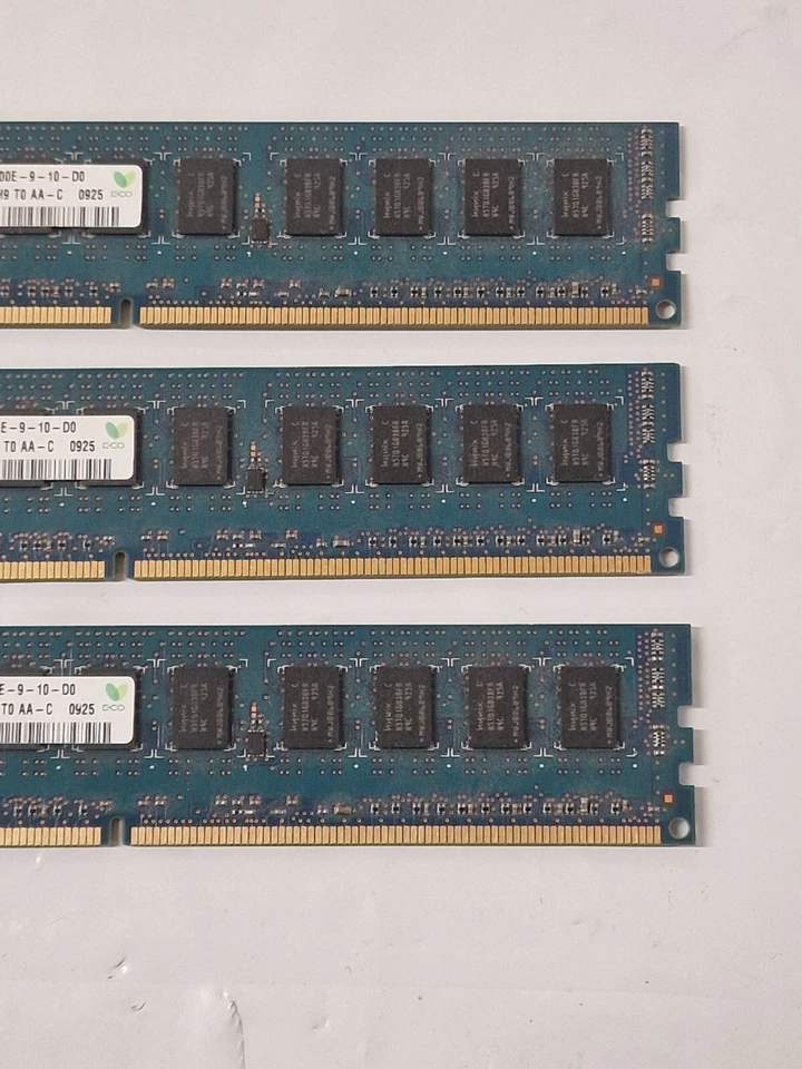3 x Hynix HMT112U7BFR8C-H9 PC3-10600E-9-10-D0 1GB Server Memory RAM - Image 3 of 4