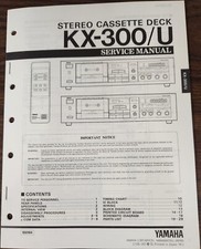 Yamaha KX-300/U Cassette Deck Service Manual - Original