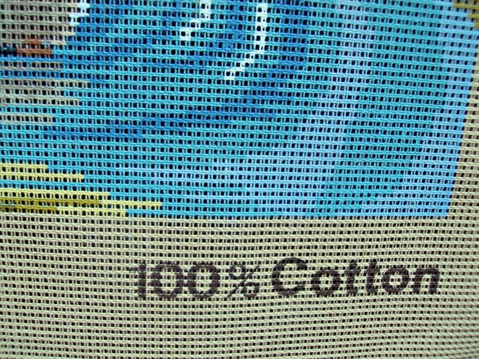 Needlepoint Penelope Canvas Screened Printed Ducks Geese Jim Schiff 51119 10/20 - Image 4 of 4