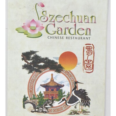 2000s Szechuan Garden Restaurant Menu 1510 Wealthy St SE Grand Rapids Michigan