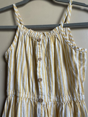 Kids OshKosh Bgosh linen blend tiered sun dress size 7 excellent condition - Picture 3 of 9
