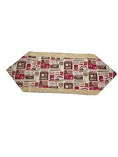 coffee house fabric table topper runner homemade Coffee Bar