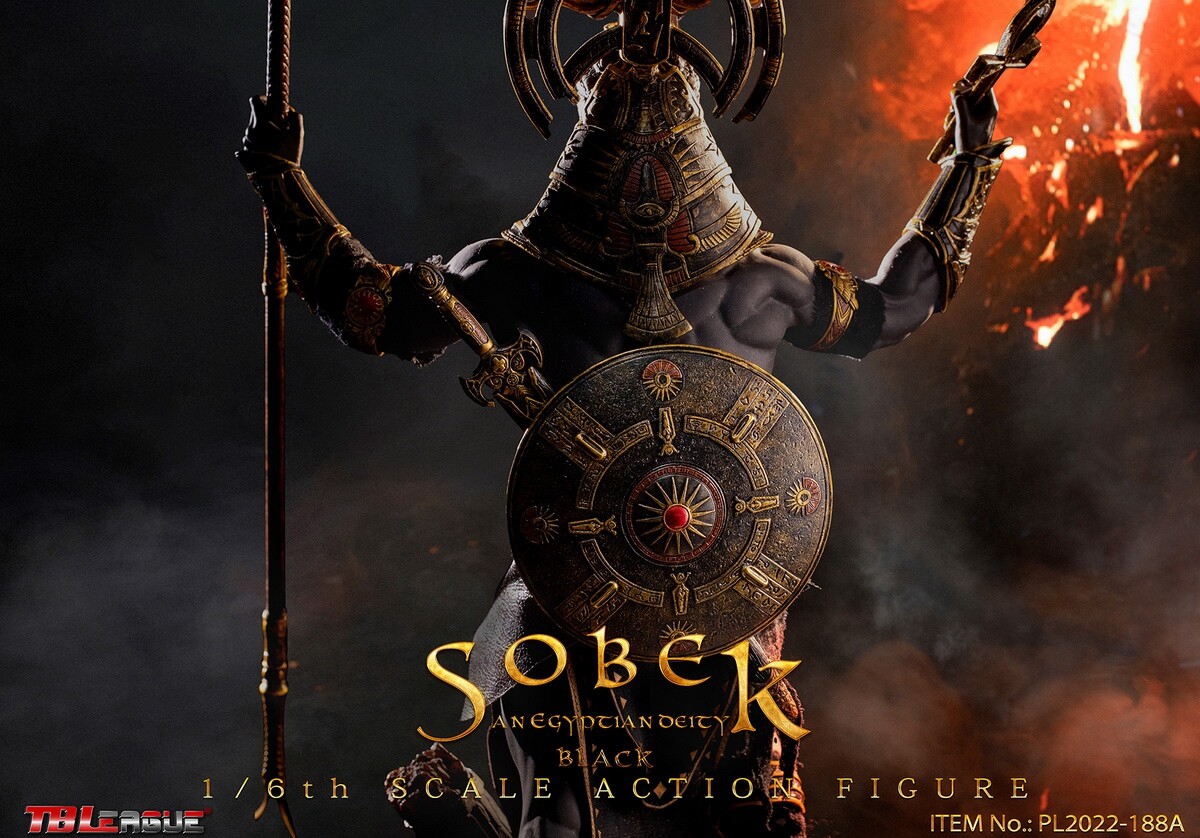 TBLeague PL2022-188A 1/6 Egyptian Gods Series Sobek Black