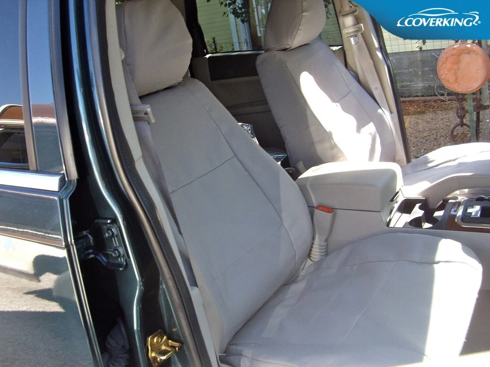 Coverking Polycotton Drill Front Custom Seat Covers for Ford Escape - Image 2 of 4