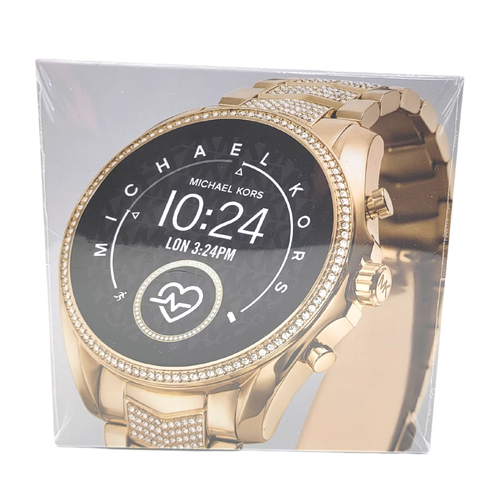 Michael Kors Access Gen 5 Bradshaw Gold Pave Smartwatch MKT5115 (FACTORY  SEALED) 796483500747 | eBay