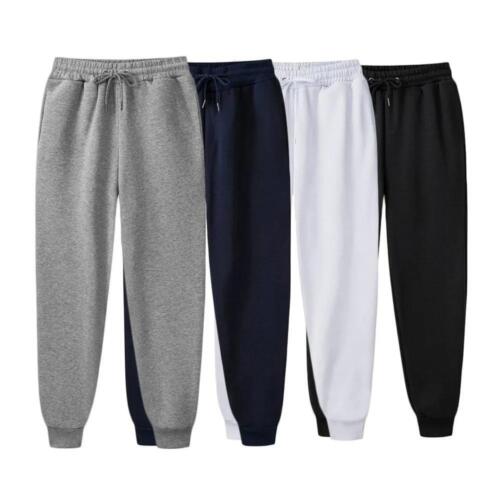 Herren Jogging Fleece Jogger Trainingsanzug Unterteil Hose Fitnessstudio Training Schweißhose - Bild 8 von 23