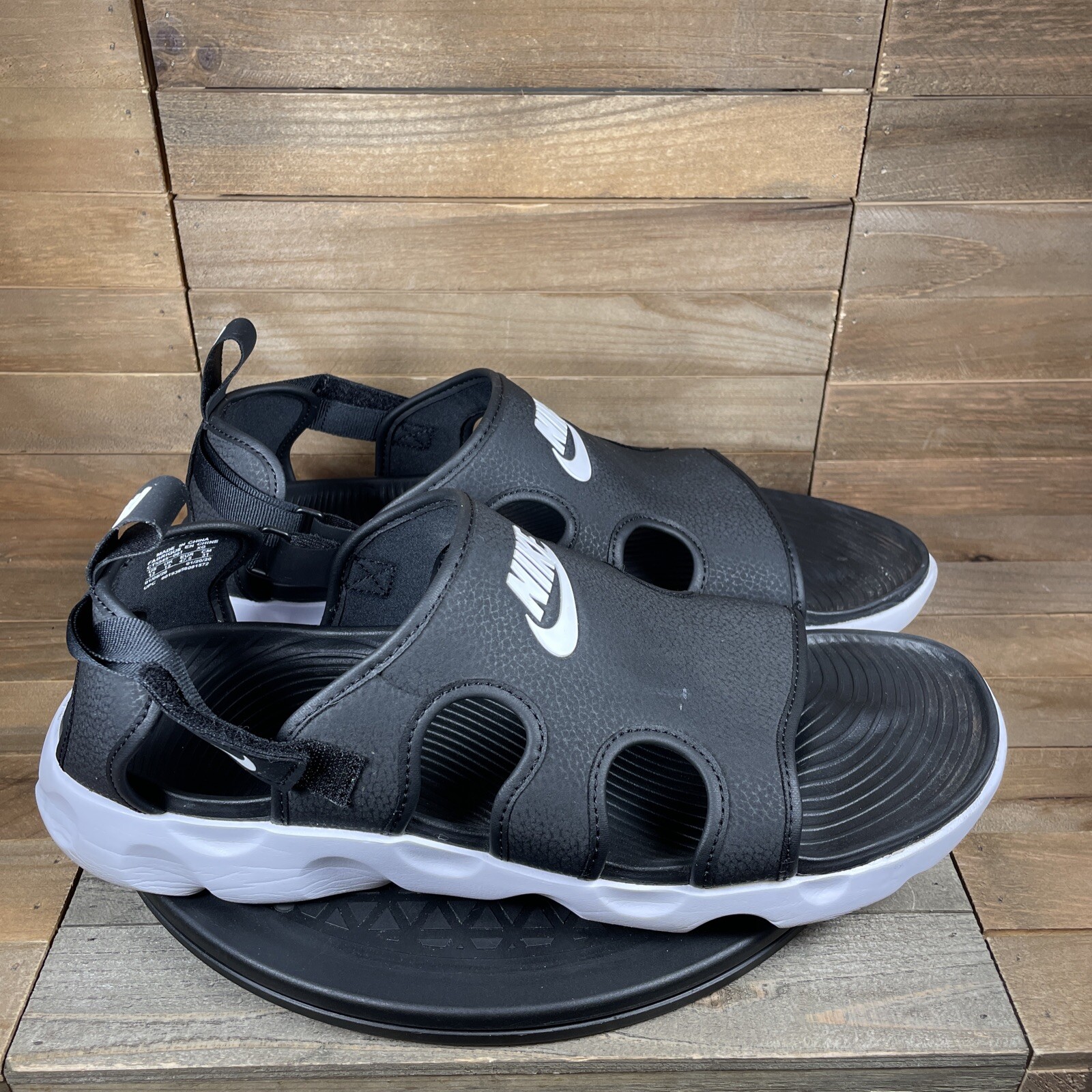 Nike Owaysis Mens Black Sandals Size 13 