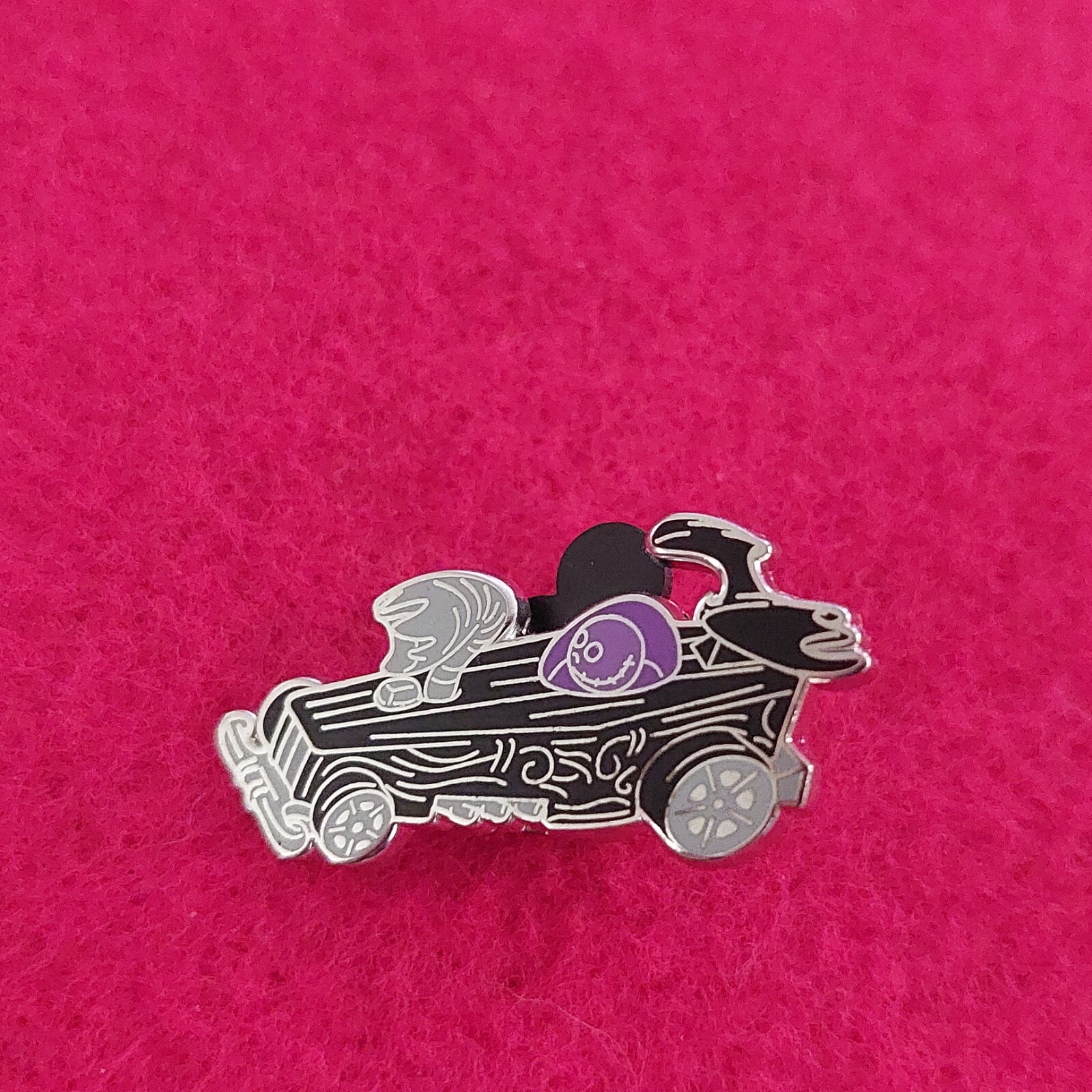 2016 Disney Mystery Pin Racers Race Car Nightmare Before Christmas Jack Skelling