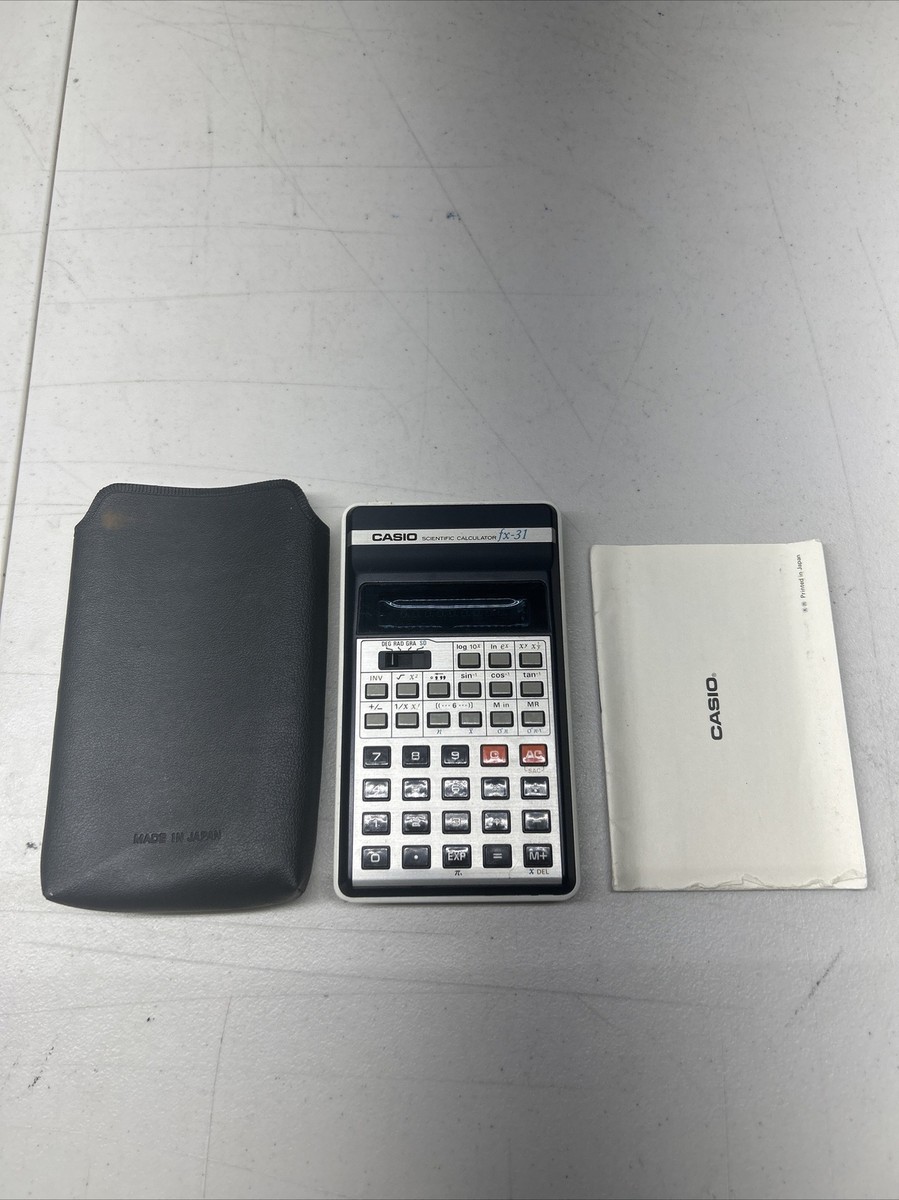Vintage Casio Scientific Calculator fx-31 - Made In Japan for
