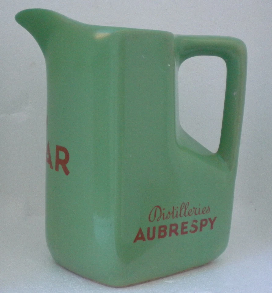 TRES RARE Pichet UN VIVAR écriture Rouge no gentiane liqueur ricard - Photo 2/4