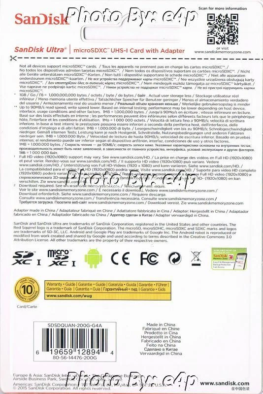 SANDISK ULTRA 200GB MICROSDXC UHS-I CARD 90MBS SDSDQUAN-200G-G4A SEALED RETAIL!! - Image 2 of 4