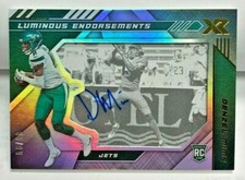 Denzel Mims 2020 Panini XR Luminous Endorsements RC Autograph Auto #d/99 NY JETS