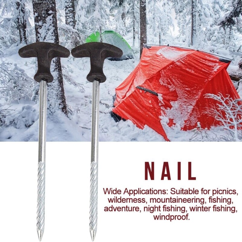 Heavy Duty Tent Stakes Metal Camping Tarp Pegs Tent Spikes for Tent