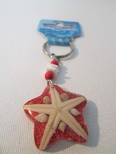 STARFISH SHELLS ACRYLIC KEYCHAIN