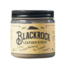 BLACKROCK LEATHER  'N'  RICH CLEANER, CONDITIONER and PROTECTOR  4oz JAR