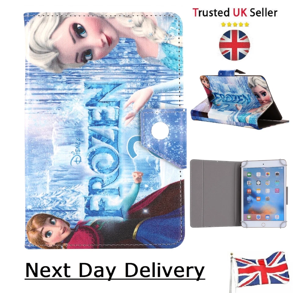 Kids Girls Frozen Case for iPad Air 1/2 9.7 9th 10.2 Gen 5/6/7/8 Mini 3/4/5/6 - Image 4 of 4