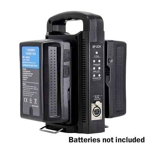 1Pc BP-2CH Dual Channel V-Mount/V Lock Battery Quick Charger W/ Power Supply - Picture 6 of 13