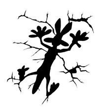 Wile E Coyote Vinyl Decal Sticker Funny Splat For Car Truck Jeep Window Wall