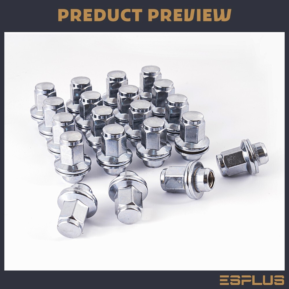 32-Pack Chrome M14x1.5 Lug Nuts For Nissan NV Vans 2012-2021