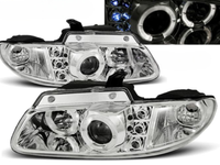 Scheinwerfer Paar Chrysler Voyager 96-01 Angel Eyes Chrom