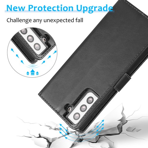 Magnet Case for Samsung S25 S24 S23 Note 20 Flip Leather Removable Wallet Cover - Picture 8 of 18