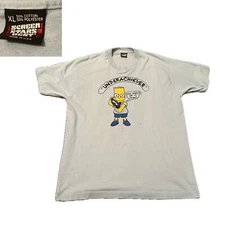 1990s Simpsons Bart Simpson Underachiever Single Stitch T Shirt / Men’s Large *