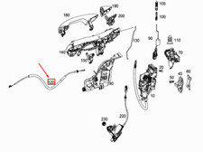 MERCEDES-BENZ CLS C257 T&uuml;rschlosskabel vorne A2577600000 NEU ORIGINAL