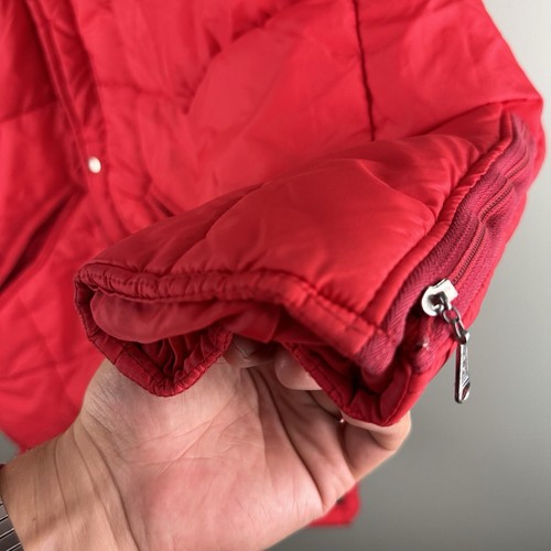 Vintage Gladding Action Wear Puffy Jacket Xl Red Full Zip Gladding Ski Snow - Picture 8 of 9