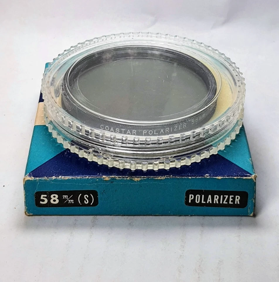 Genuine 58mm Polarizer PL Glass Lens Filter Japan 58 mm Polarizing Coaster New - Image 2 of 4