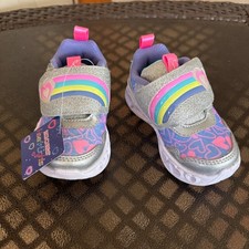 Skechers Girls Heart Lights Lovin Reflection Light Up Sneakers Multicolor Size 5