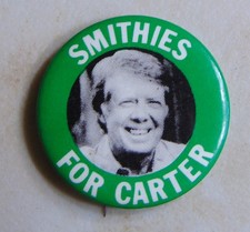 Jimmy Carter 1976 Massachusetts campaign pin button political